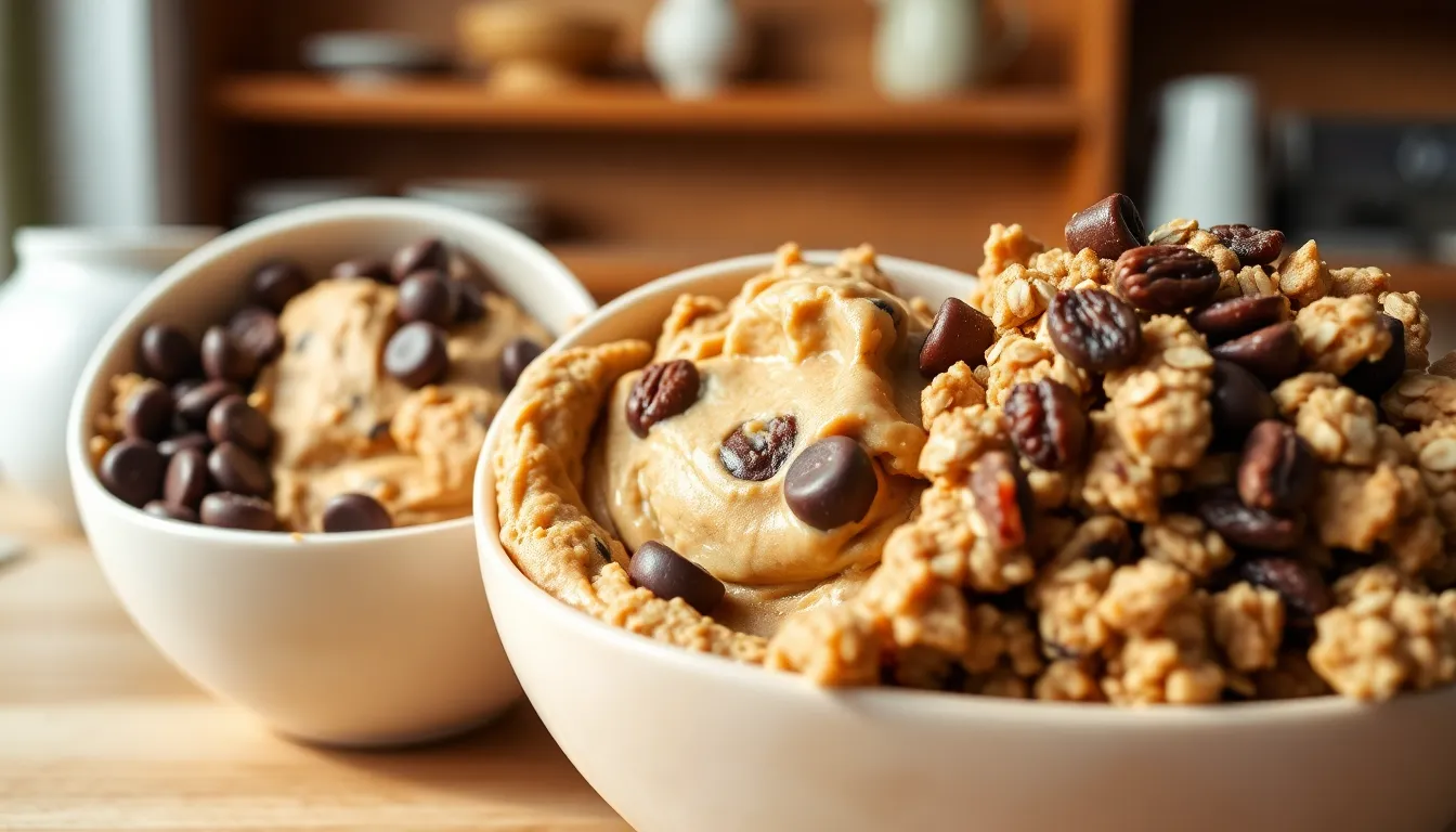 5-Minute Vegan Cookie Dough Recipe (Safe to Eat Raw & Dairy-Free!) 10 5-Minute Vegan Cookie Dough Recipe (Safe to Eat Raw & Dairy-Free!) 9
