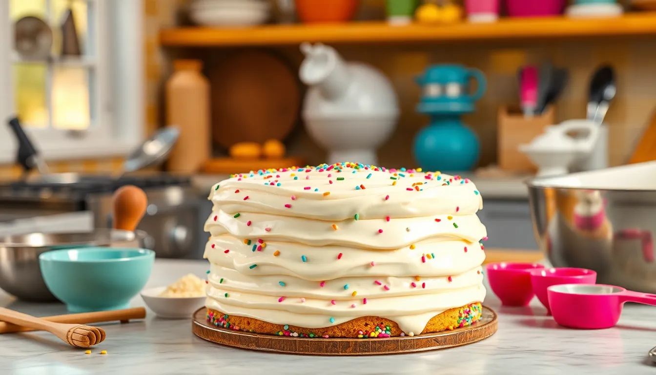 Perfect Vegan Vanilla Cake Recipe: Moist, Fluffy & Dairy-Free 10 Perfect Vegan Vanilla Cake Recipe: Moist, Fluffy & Dairy-Free 9