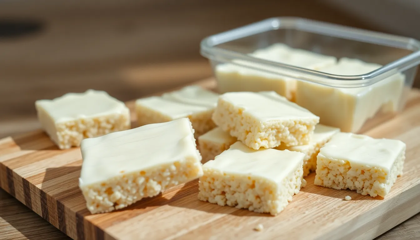 White Chocolate Rice Krispie Squares: Easy No-Bake Recipe for the Perfect Sweet Treat 10 White Chocolate Rice Krispie Squares: Easy No-Bake Recipe for the Perfect Sweet Treat 9
