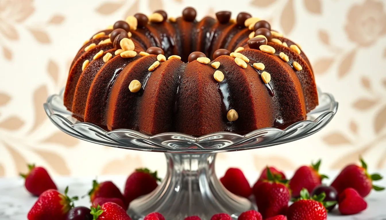 Ultimate Chocolate Peanut Butter Bundt Cake Recipe (Easy & Decadent!) 12 Ultimate Chocolate Peanut Butter Bundt Cake Recipe (Easy & Decadent!) 11