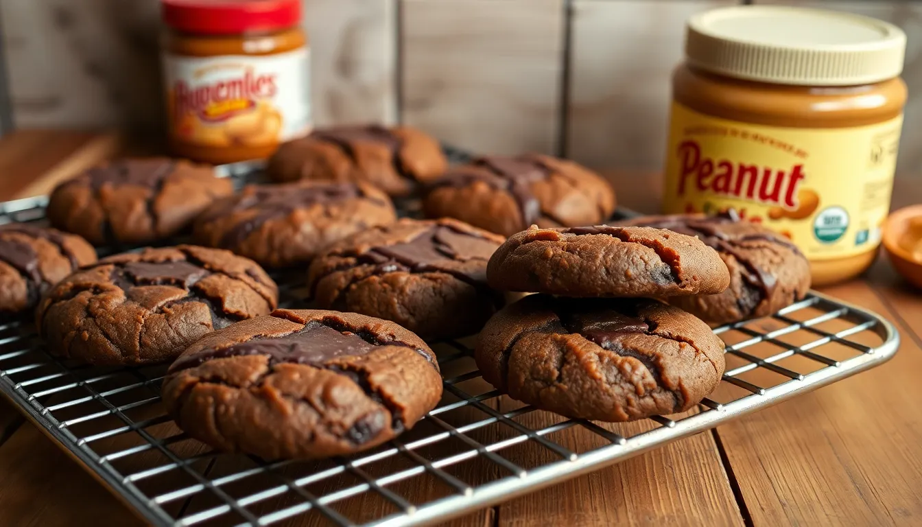 Soft Chewy Chocolate Peanut Butter Cookies Recipe (Easy & Irresistible!) 12 Soft Chewy Chocolate Peanut Butter Cookies Recipe (Easy & Irresistible!) 11