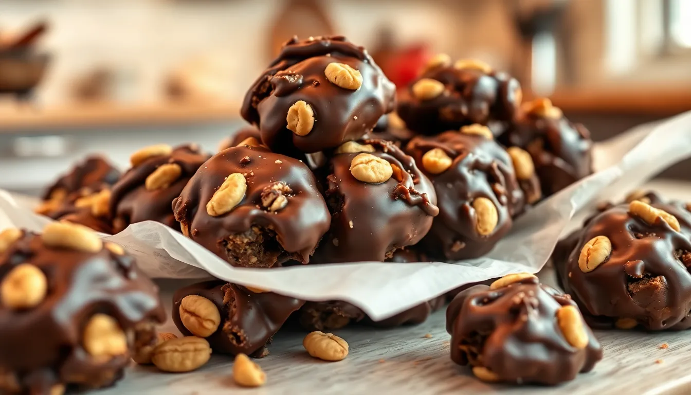 Easy 3-Ingredient Chocolate Peanut Butter Peanut Clusters Recipe (Ready in 30 Minutes!) 12 Easy 3-Ingredient Chocolate Peanut Butter Peanut Clusters Recipe (Ready in 30 Minutes!) 11