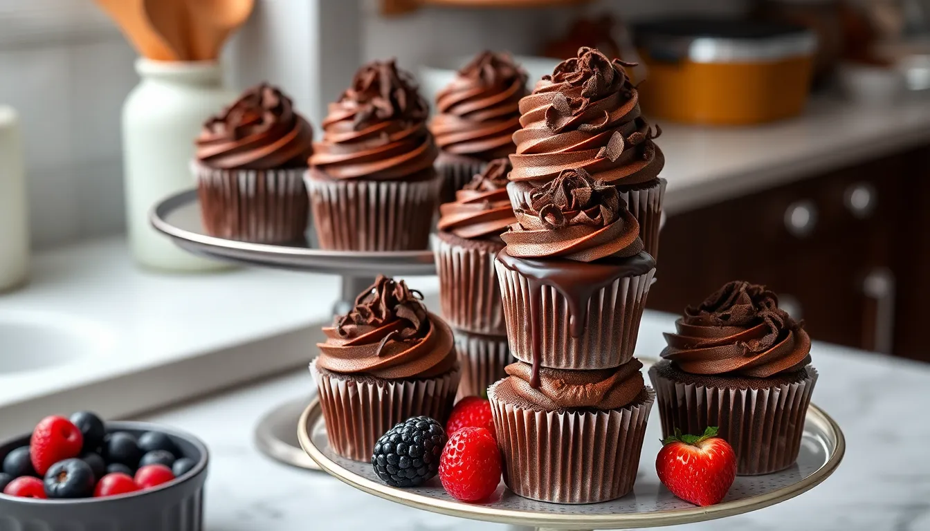 Death by Chocolate Cupcakes: Ultimate Triple Chocolate Recipe (So Rich & Decadent!) 12 Death by Chocolate Cupcakes: Ultimate Triple Chocolate Recipe (So Rich & Decadent!) 11