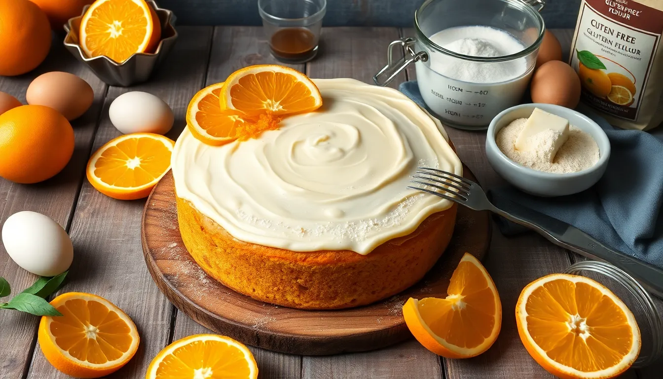 Moist Gluten Free Orange Cake Recipe with Zesty Glaze (Easy & Delicious!) 12 Moist Gluten Free Orange Cake Recipe with Zesty Glaze (Easy & Delicious!) 11