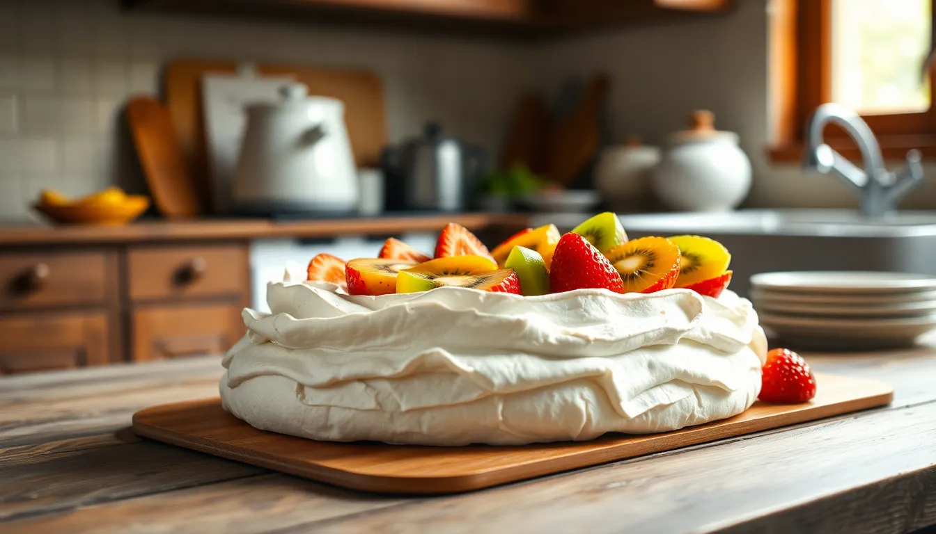 Perfect Pavlova Recipe: How to Make Australia's Crispy Meringue Dessert at Home 12 Perfect Pavlova Recipe: How to Make Australia's Crispy Meringue Dessert at Home 11