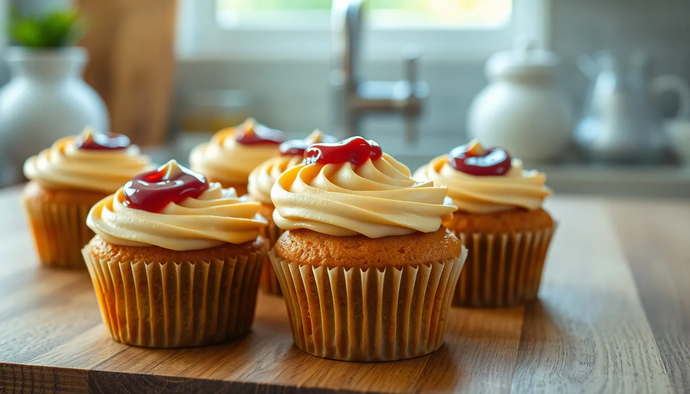 Peanut Butter and Jelly Cupcakes Recipe: Childhood Nostalgia in Every Bite 12 Peanut Butter and Jelly Cupcakes Recipe: Childhood Nostalgia in Every Bite 11