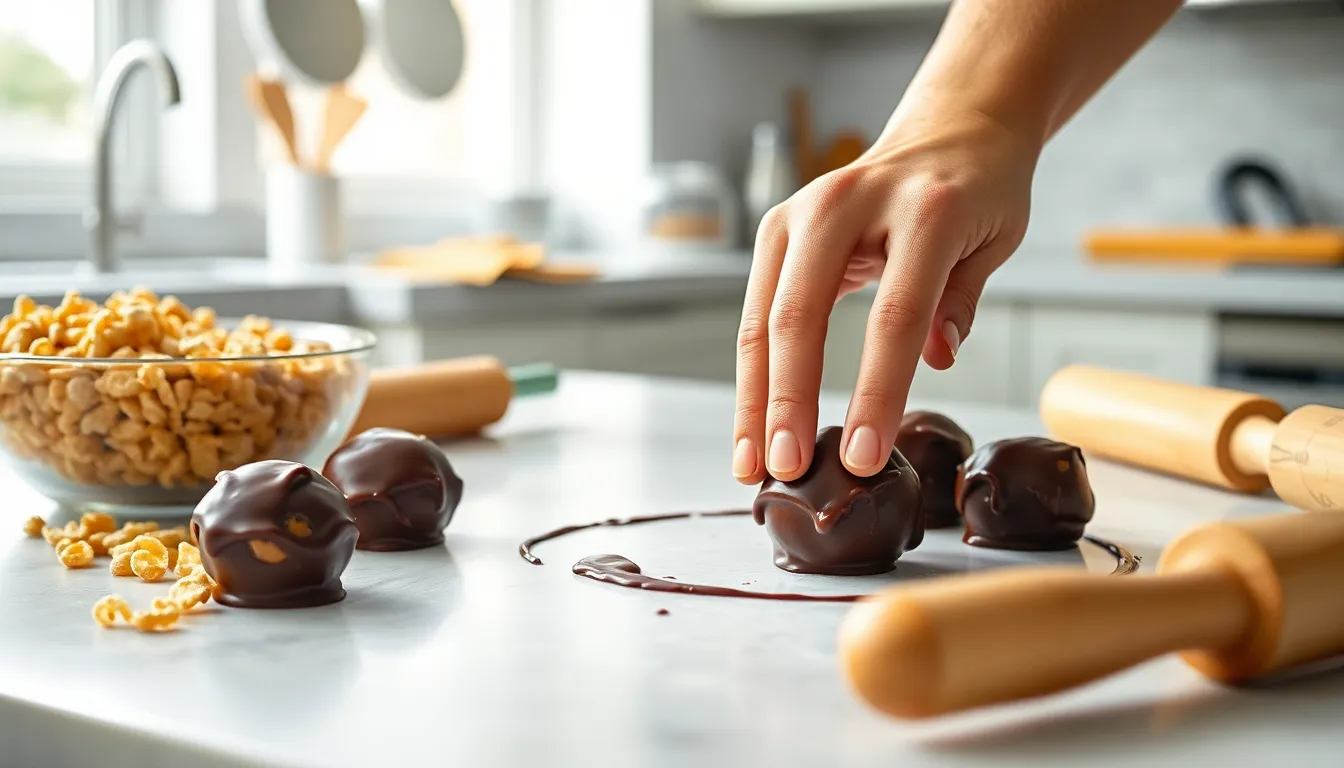 Easy No-Bake Peanut Butter Balls with Rice Krispies (Ready in 15 Minutes!) 12 Easy No-Bake Peanut Butter Balls with Rice Krispies (Ready in 15 Minutes!) 11