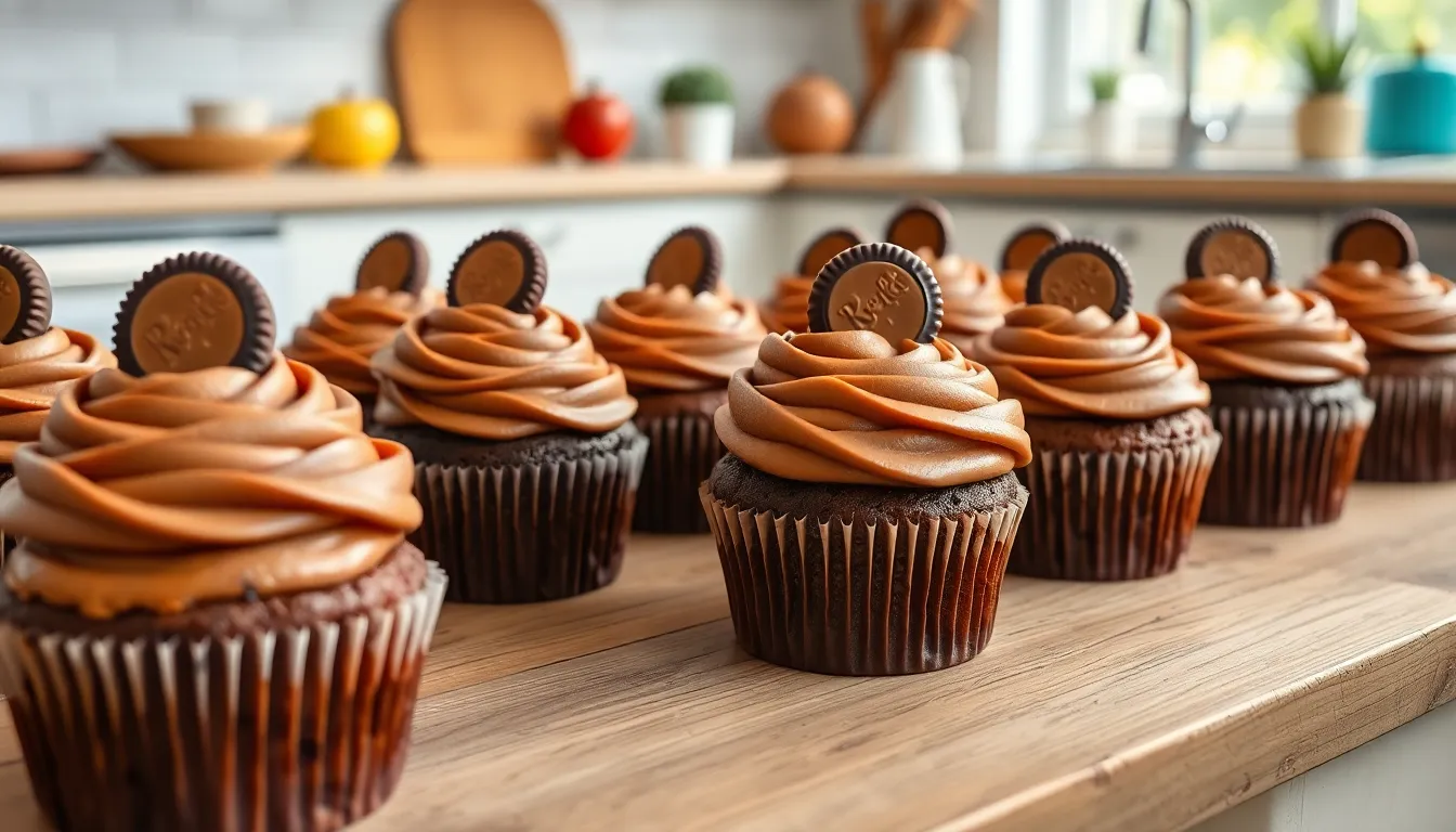 Perfect Peanut Butter Chocolate Cupcakes Recipe (Easy & Decadent!) 12 Perfect Peanut Butter Chocolate Cupcakes Recipe (Easy & Decadent!) 11