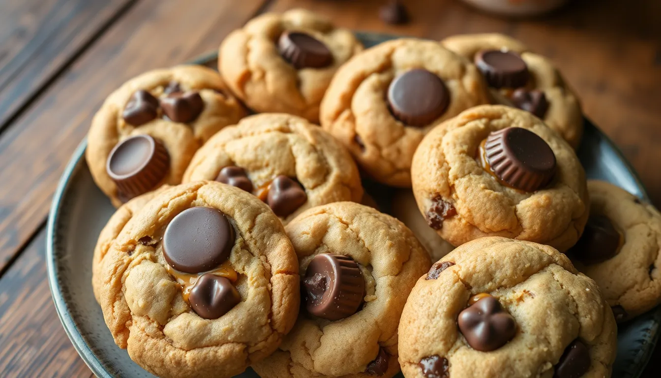 Peanut Butter Stuffed Chocolate Chip Cookies: The Ultimate Gooey Center Recipe 12 Peanut Butter Stuffed Chocolate Chip Cookies: The Ultimate Gooey Center Recipe 11