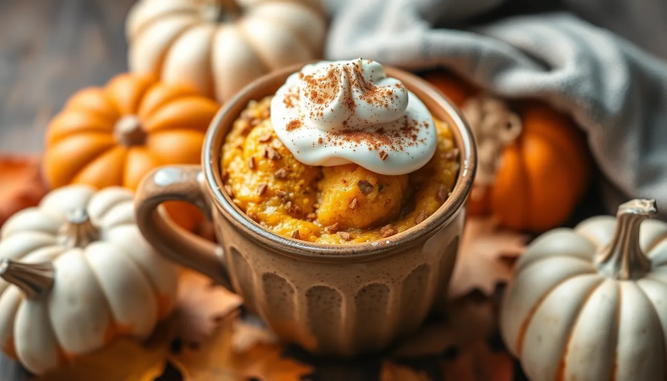 2-Minute Pumpkin Mug Cake Recipe: Easy Fall Dessert in Your Microwave 12 2-Minute Pumpkin Mug Cake Recipe: Easy Fall Dessert in Your Microwave 11