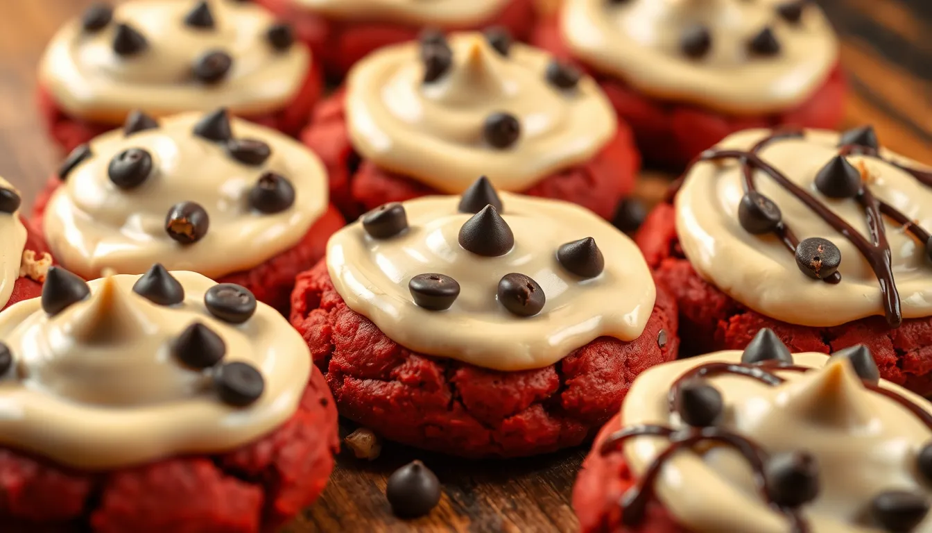 Soft Red Velvet Cookies with Cream Cheese Frosting (Easy Recipe!) 12 Soft Red Velvet Cookies with Cream Cheese Frosting (Easy Recipe!) 11
