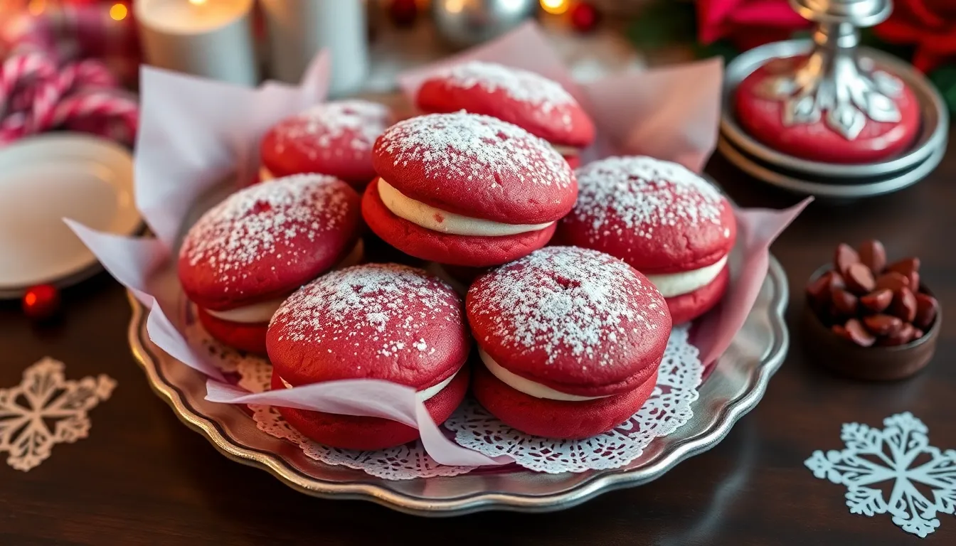 Red Velvet Whoopie Pies: Easy Recipe for Perfect Soft Sandwich Cookies 12 Red Velvet Whoopie Pies: Easy Recipe for Perfect Soft Sandwich Cookies 11