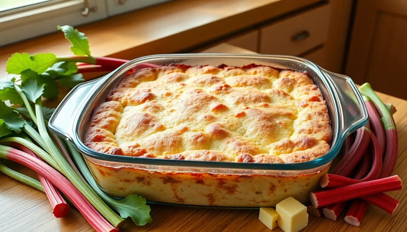 Easy Rhubarb Dump Cake Recipe: 5-Ingredient Dessert Ready in Under an Hour 12 Easy Rhubarb Dump Cake Recipe: 5-Ingredient Dessert Ready in Under an Hour 11