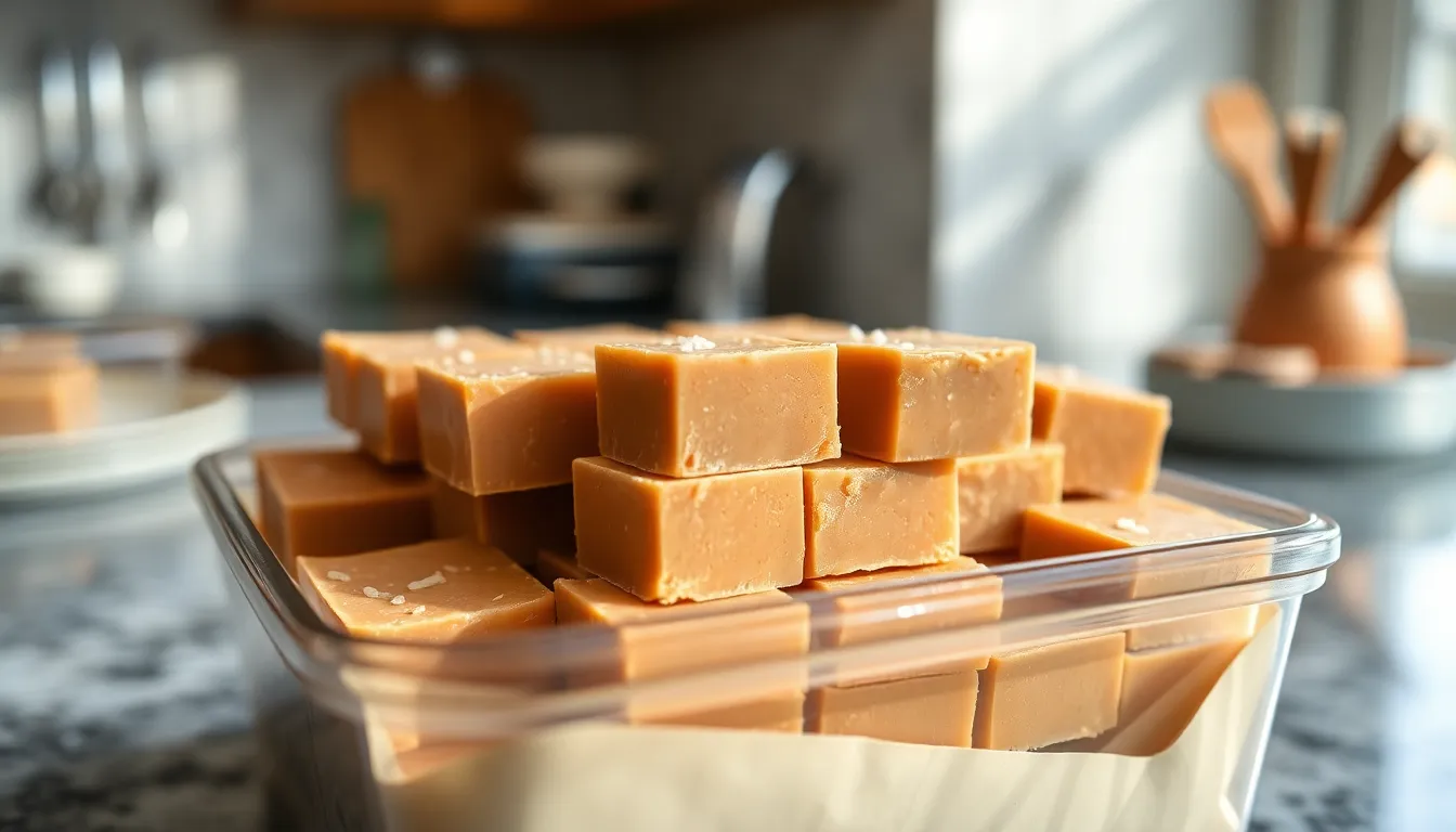 Easy Salted Caramel Fudge Recipe: Perfect Holiday Treats in 30 Minutes 12 Easy Salted Caramel Fudge Recipe: Perfect Holiday Treats in 30 Minutes 11
