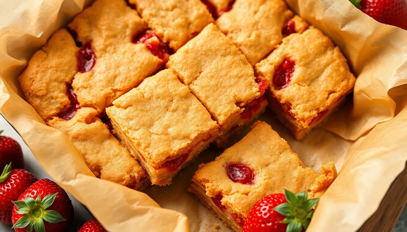Easy Strawberry Bars Recipe: Perfect Summer Dessert with Buttery Crust & Sweet Filling 12 Easy Strawberry Bars Recipe: Perfect Summer Dessert with Buttery Crust & Sweet Filling 11
