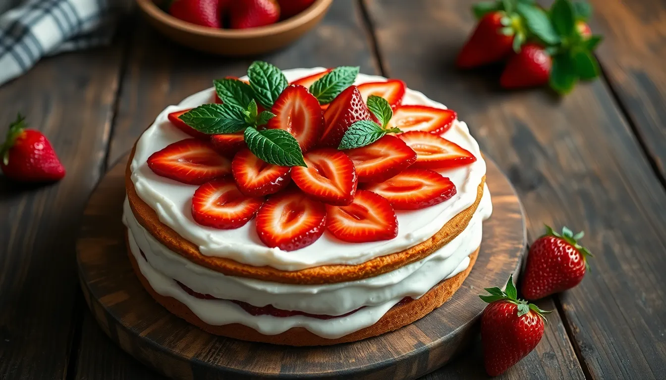 Easy Strawberry Cream Cake Recipe: Perfect Spring Dessert (Step-by-Step Guide) 12 Easy Strawberry Cream Cake Recipe: Perfect Spring Dessert (Step-by-Step Guide) 11