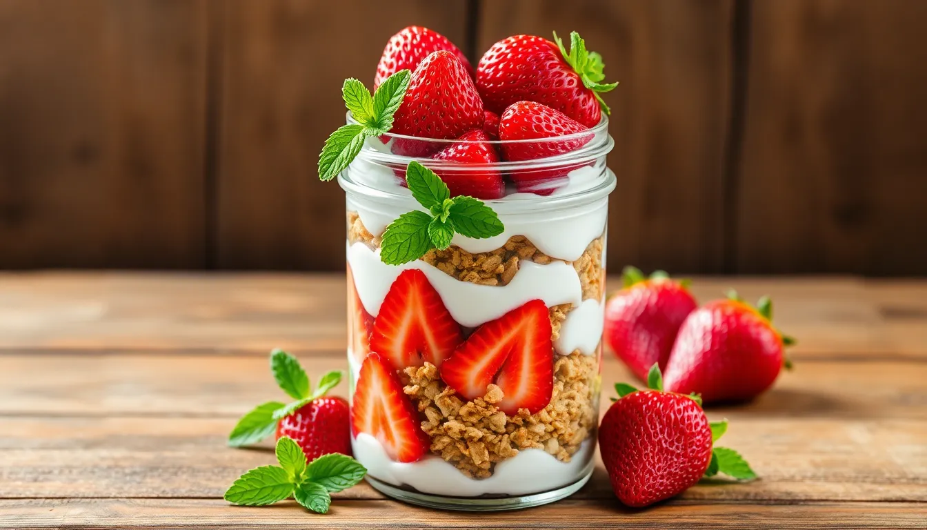 Easy Strawberry Parfait Recipe: 5-Minute Layered Dessert That Looks Fancy 12 Easy Strawberry Parfait Recipe: 5-Minute Layered Dessert That Looks Fancy 11