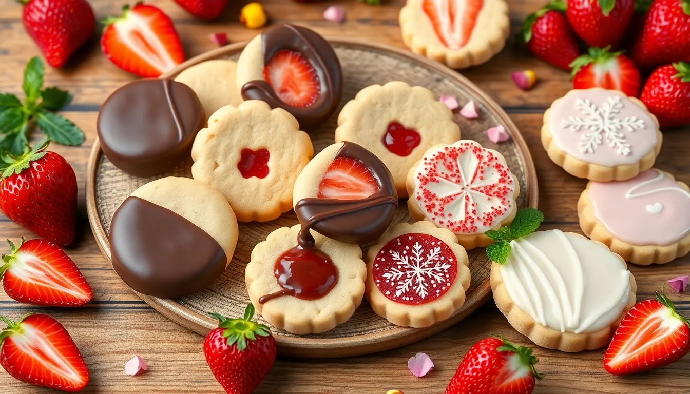 Easy Strawberry Shortbread Cookies Recipe (Buttery + Perfectly Crumbly!) 12 Easy Strawberry Shortbread Cookies Recipe (Buttery + Perfectly Crumbly!) 11