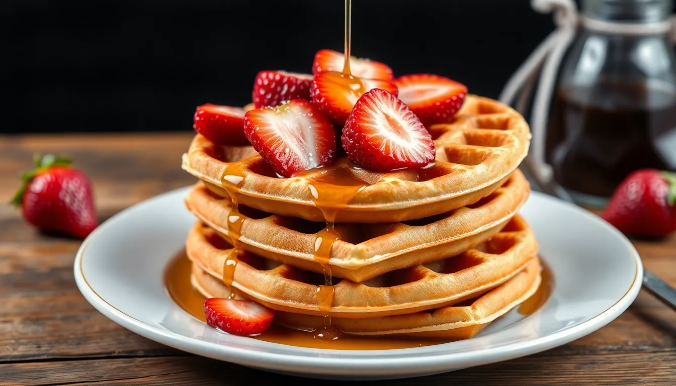 Perfect Strawberry Waffles Recipe: Fluffy, Fresh & Ready in 20 Minutes 12 Perfect Strawberry Waffles Recipe: Fluffy, Fresh & Ready in 20 Minutes 11