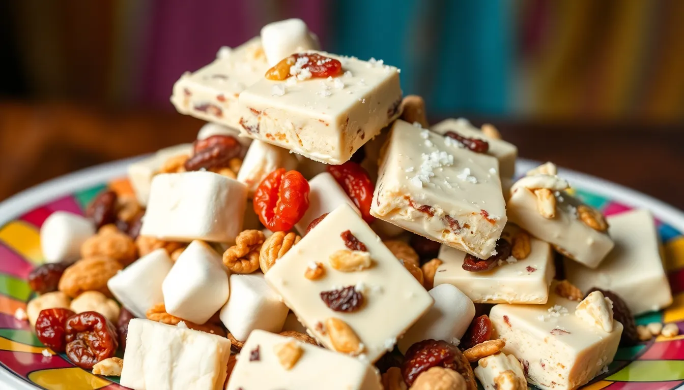 Easy White Chocolate Rocky Road Recipe - No-Bake Dessert Ready in 30 Minutes 12 Easy White Chocolate Rocky Road Recipe - No-Bake Dessert Ready in 30 Minutes 11
