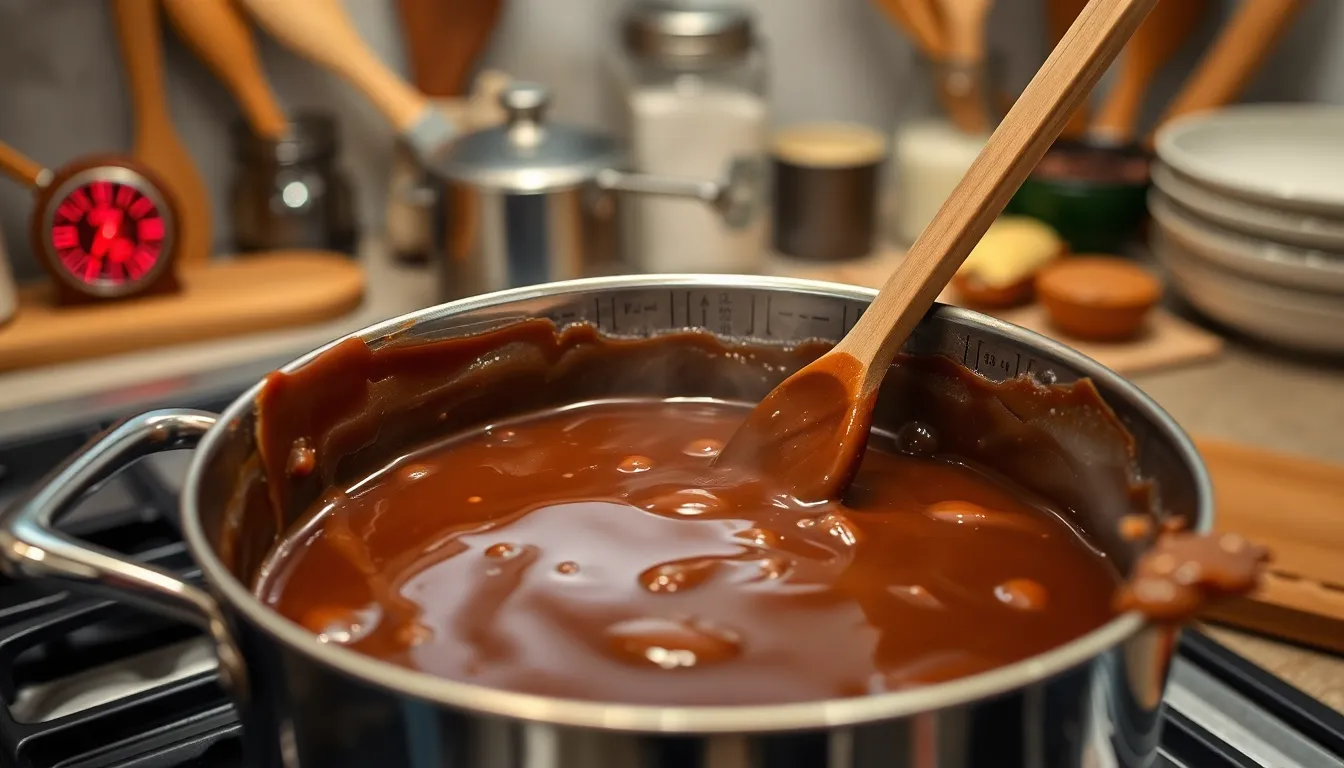 Easy Chocolate Caramel Fudge Recipe: Perfect 3-Layer Homemade Holiday Treat 14 Easy Chocolate Caramel Fudge Recipe: Perfect 3-Layer Homemade Holiday Treat 13