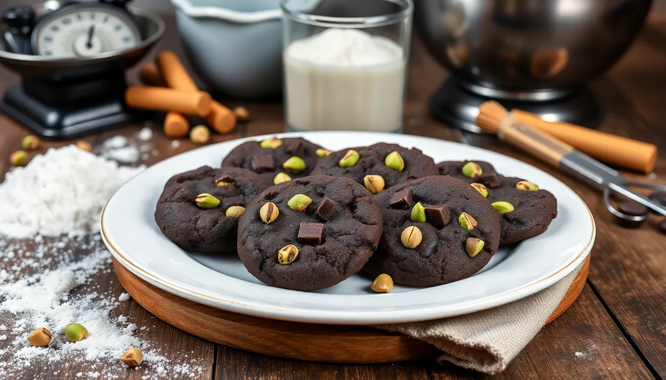 Dark Chocolate Pistachio Cookies Recipe (Bakery-Quality Results Every Time!) 14 Dark Chocolate Pistachio Cookies Recipe (Bakery-Quality Results Every Time!) 13