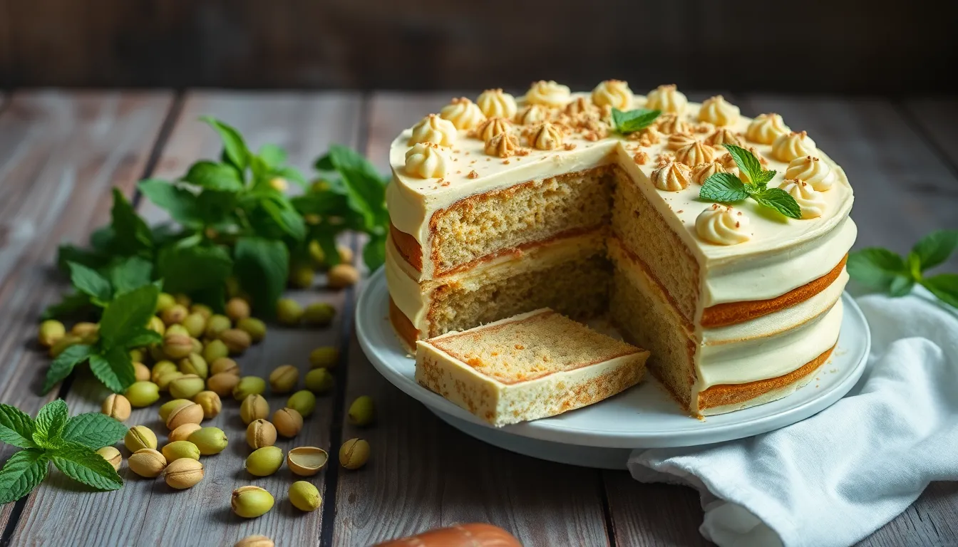 Easy Pistachio Cake Recipe: Moist & Delicious in Under an Hour 14 Easy Pistachio Cake Recipe: Moist & Delicious in Under an Hour 13