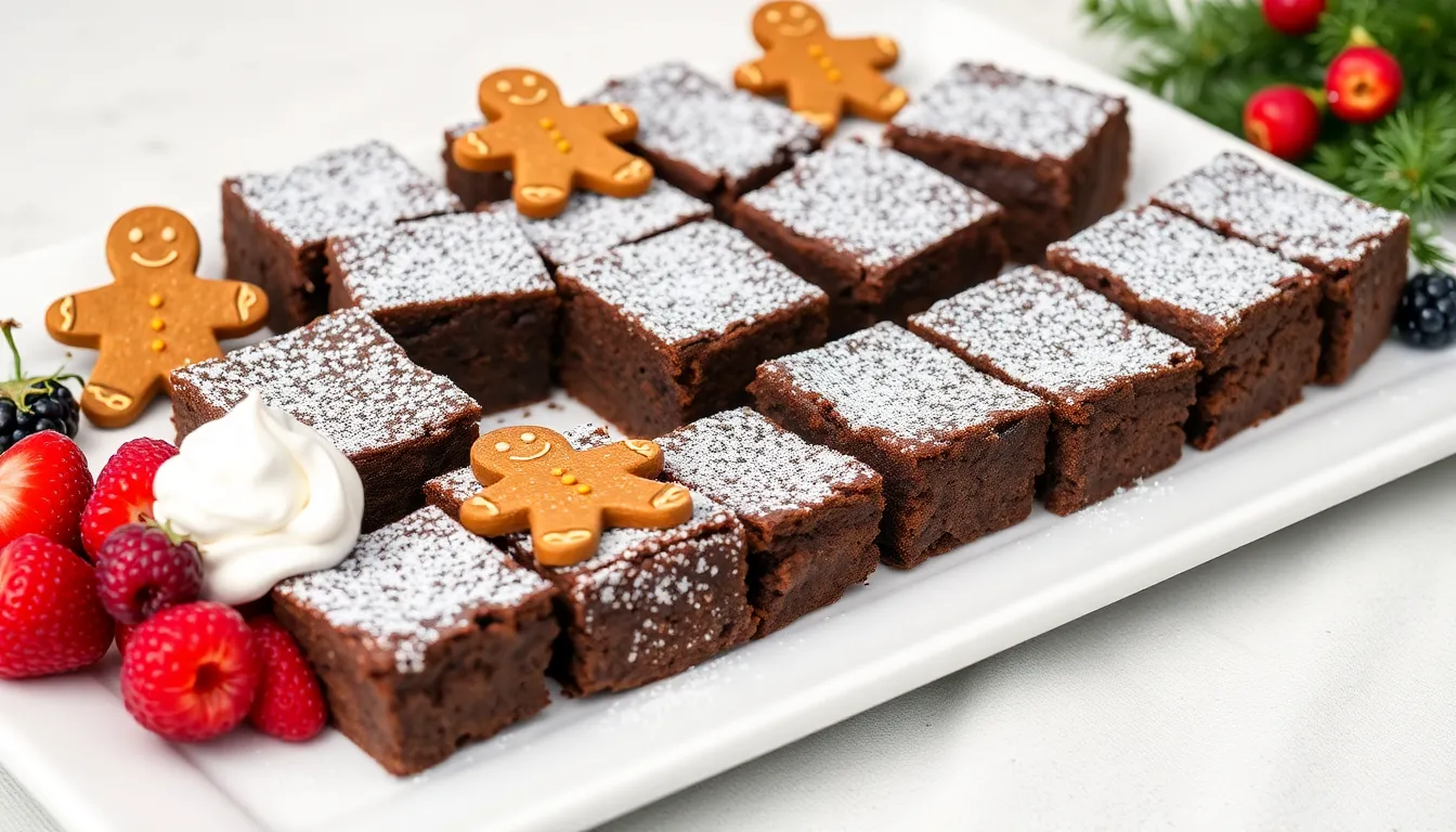 Gingerbread Chocolate Brownies: Easy Holiday Recipe for Fudgy Festive Treats 14 Gingerbread Chocolate Brownies: Easy Holiday Recipe for Fudgy Festive Treats 13