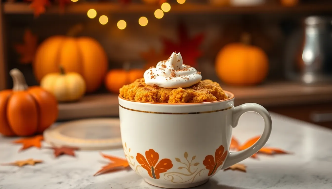 2-Minute Pumpkin Mug Cake Recipe: Easy Fall Dessert in Your Microwave 14 2-Minute Pumpkin Mug Cake Recipe: Easy Fall Dessert in Your Microwave 13