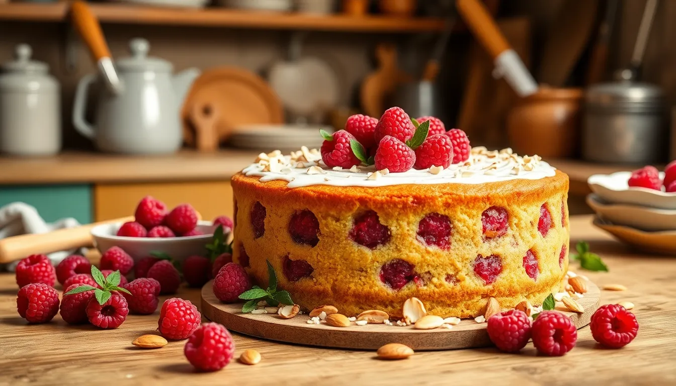 Easy Raspberry Almond Cake Recipe: Moist, Sweet & Bakery-Quality Results 14 Easy Raspberry Almond Cake Recipe: Moist, Sweet & Bakery-Quality Results 13