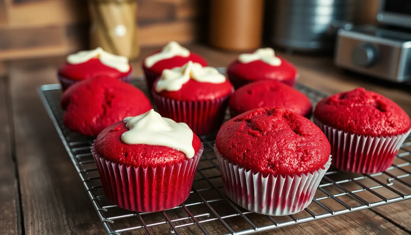 Easy Red Velvet Muffins Recipe: Bakery-Style with Cream Cheese Frosting 14 Easy Red Velvet Muffins Recipe: Bakery-Style with Cream Cheese Frosting 13