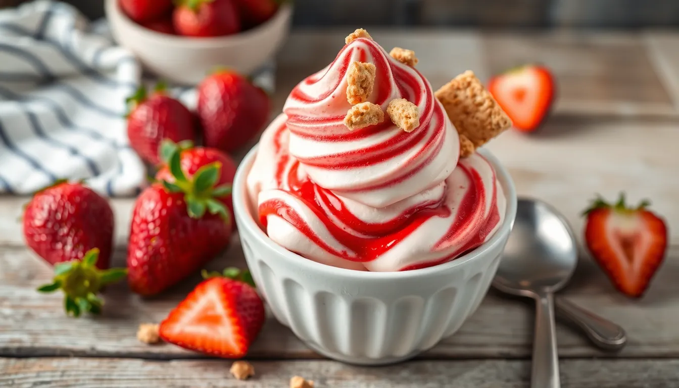 Homemade Strawberry Cheesecake Ice Cream Recipe (No-Bake Summer Treat!) 14 Homemade Strawberry Cheesecake Ice Cream Recipe (No-Bake Summer Treat!) 13