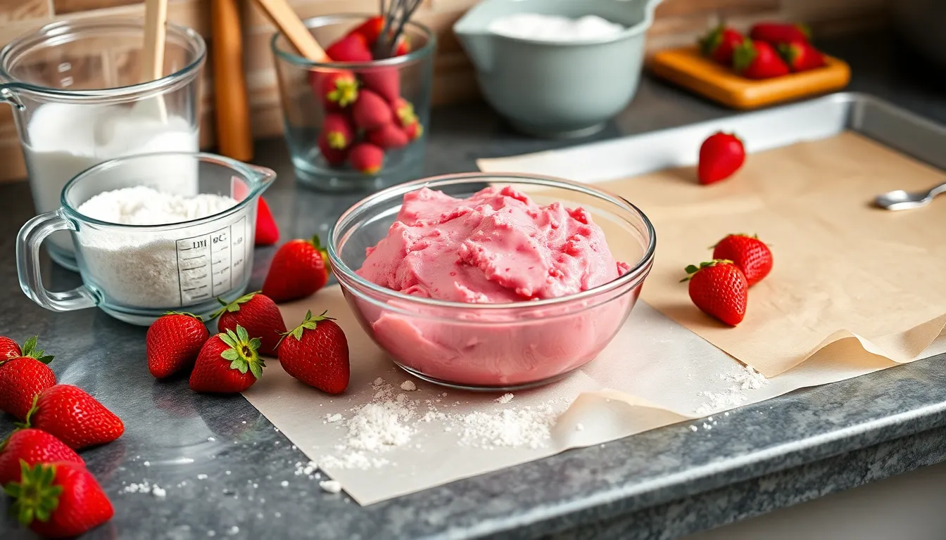 Soft & Chewy Strawberry Cookies Recipe (Fresh Summer Flavor!) 14 Soft & Chewy Strawberry Cookies Recipe (Fresh Summer Flavor!) 13