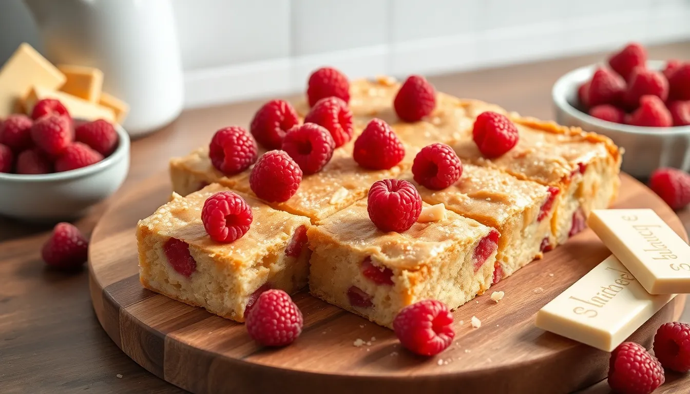 Perfect White Chocolate and Raspberry Blondies Recipe (Easy One-Bowl Method!) 14 Perfect White Chocolate and Raspberry Blondies Recipe (Easy One-Bowl Method!) 13