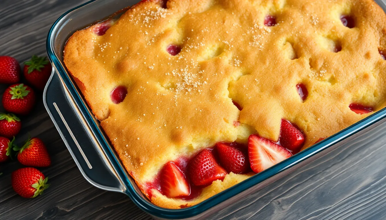 Easy Strawberry Dump Cake Recipe: 5-Ingredient Dessert Ready in 45 Minutes 16 Easy Strawberry Dump Cake Recipe: 5-Ingredient Dessert Ready in 45 Minutes 15