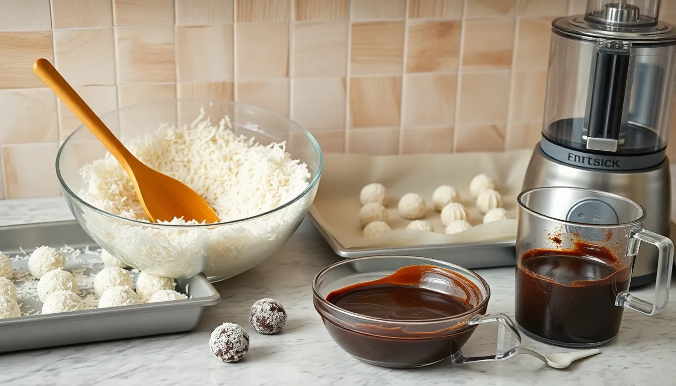 Easy Chocolate Coconut Truffles Recipe (No-Bake + Make-Ahead Tips!) 2 Easy Chocolate Coconut Truffles Recipe (No-Bake + Make-Ahead Tips!) 1