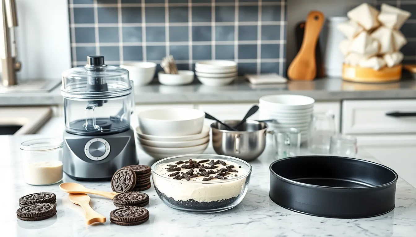 Easy No Bake Oreo Cheesecake Recipe (Ready in 20 Minutes!) 2 Easy No Bake Oreo Cheesecake Recipe (Ready in 20 Minutes!) 1