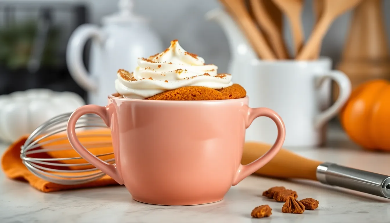 2-Minute Pumpkin Mug Cake Recipe: Easy Fall Dessert in Your Microwave 2 2-Minute Pumpkin Mug Cake Recipe: Easy Fall Dessert in Your Microwave 1