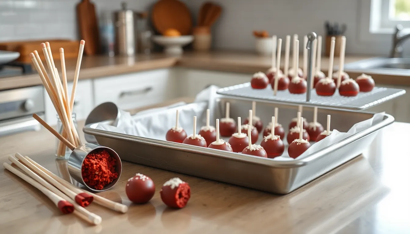 Easy Red Velvet Cake Pops Recipe: Perfect Bite-Sized Treats for Any Celebration 2 Easy Red Velvet Cake Pops Recipe: Perfect Bite-Sized Treats for Any Celebration 1