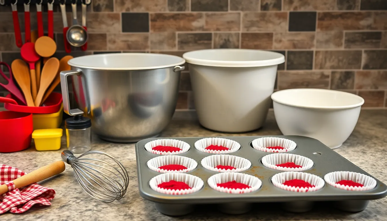 Easy Red Velvet Muffins Recipe: Bakery-Style with Cream Cheese Frosting 2 Easy Red Velvet Muffins Recipe: Bakery-Style with Cream Cheese Frosting 1