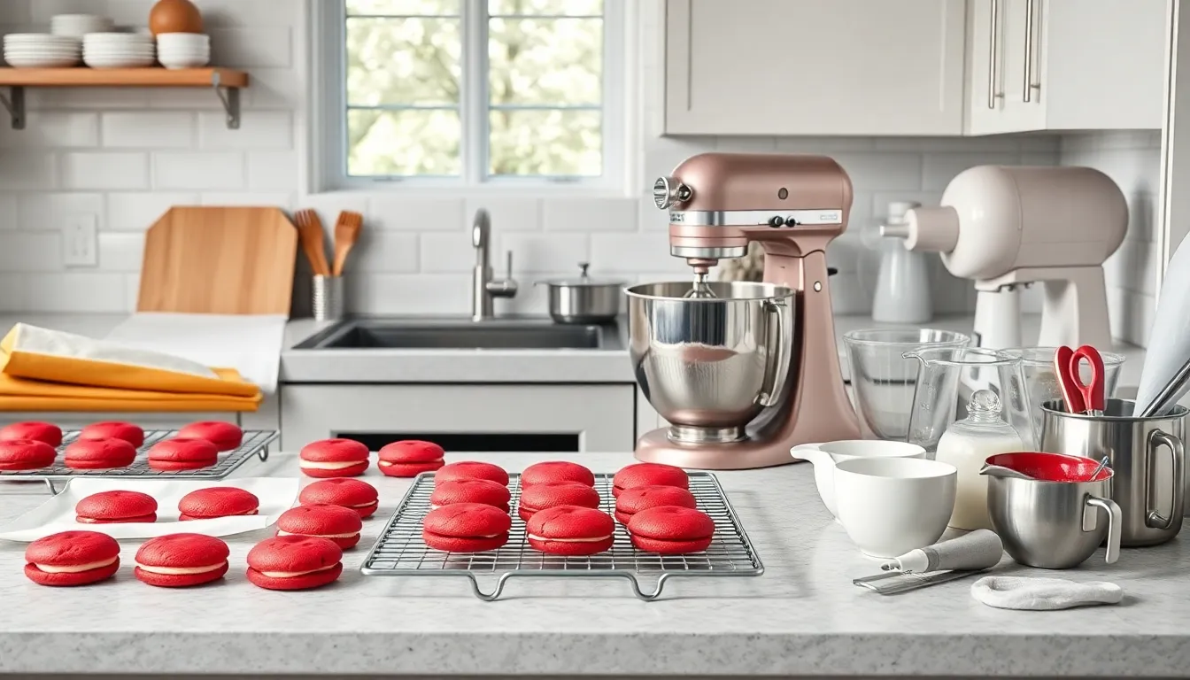 Red Velvet Whoopie Pies: Easy Recipe for Perfect Soft Sandwich Cookies 2 Red Velvet Whoopie Pies: Easy Recipe for Perfect Soft Sandwich Cookies 1