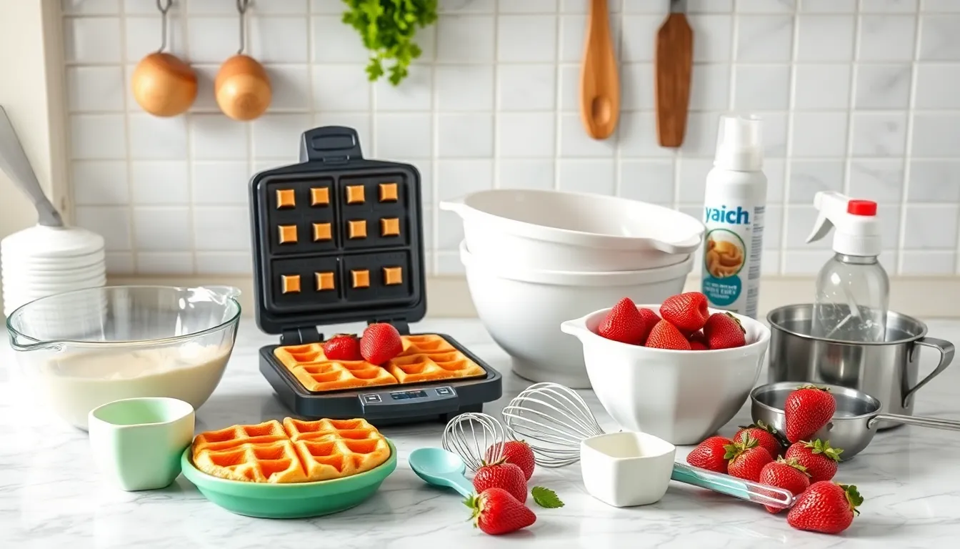 Perfect Strawberry Waffles Recipe: Fluffy, Fresh & Ready in 20 Minutes 2 Perfect Strawberry Waffles Recipe: Fluffy, Fresh & Ready in 20 Minutes 1