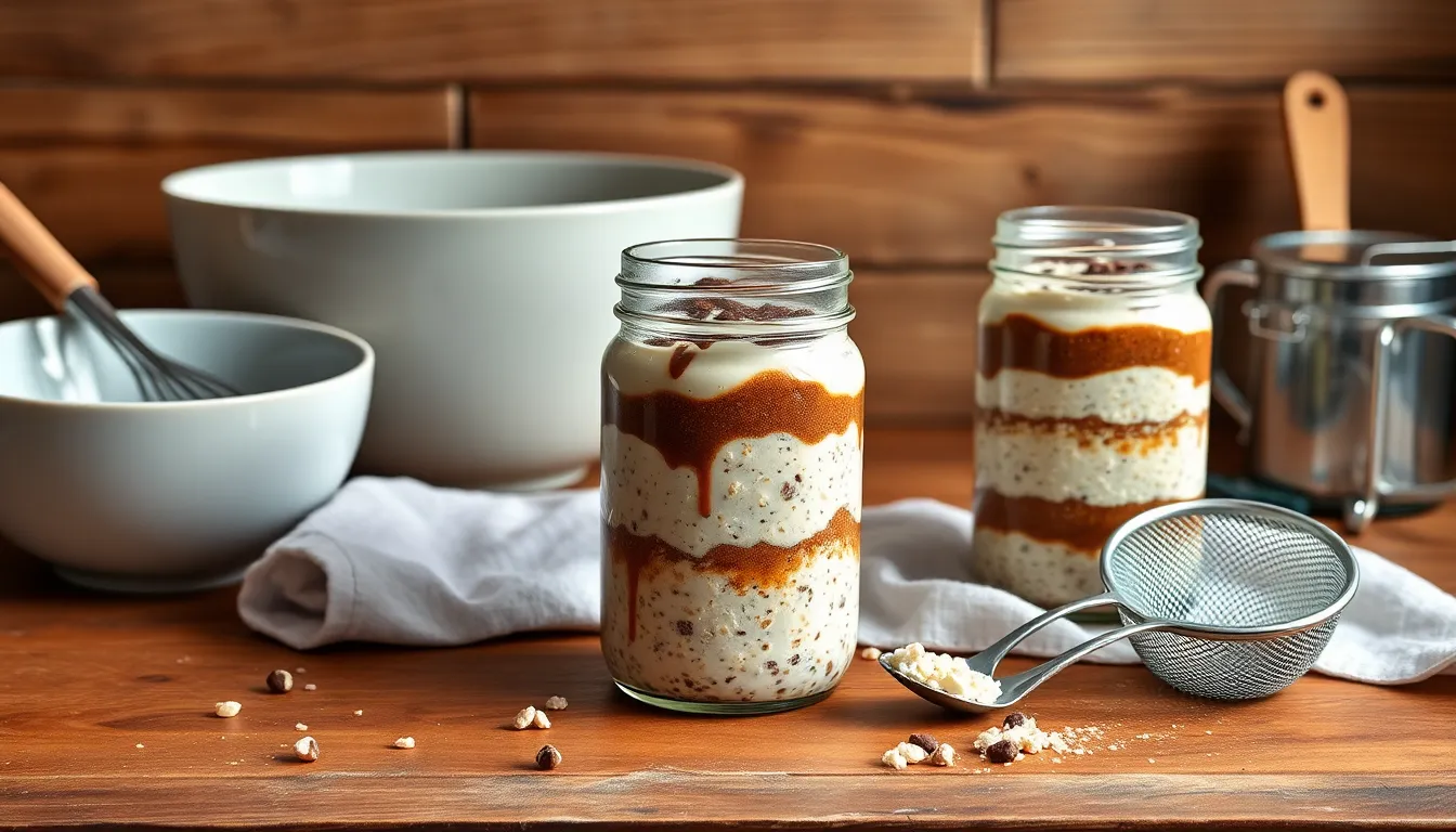 Tiramisu Overnight Oats Recipe: Italian Dessert Meets Healthy Breakfast 2 Tiramisu Overnight Oats Recipe: Italian Dessert Meets Healthy Breakfast 1