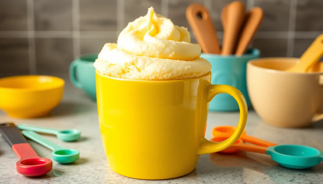 90-Second Vanilla Mug Cake Recipe: Perfect Single-Serving Dessert in Minutes 1