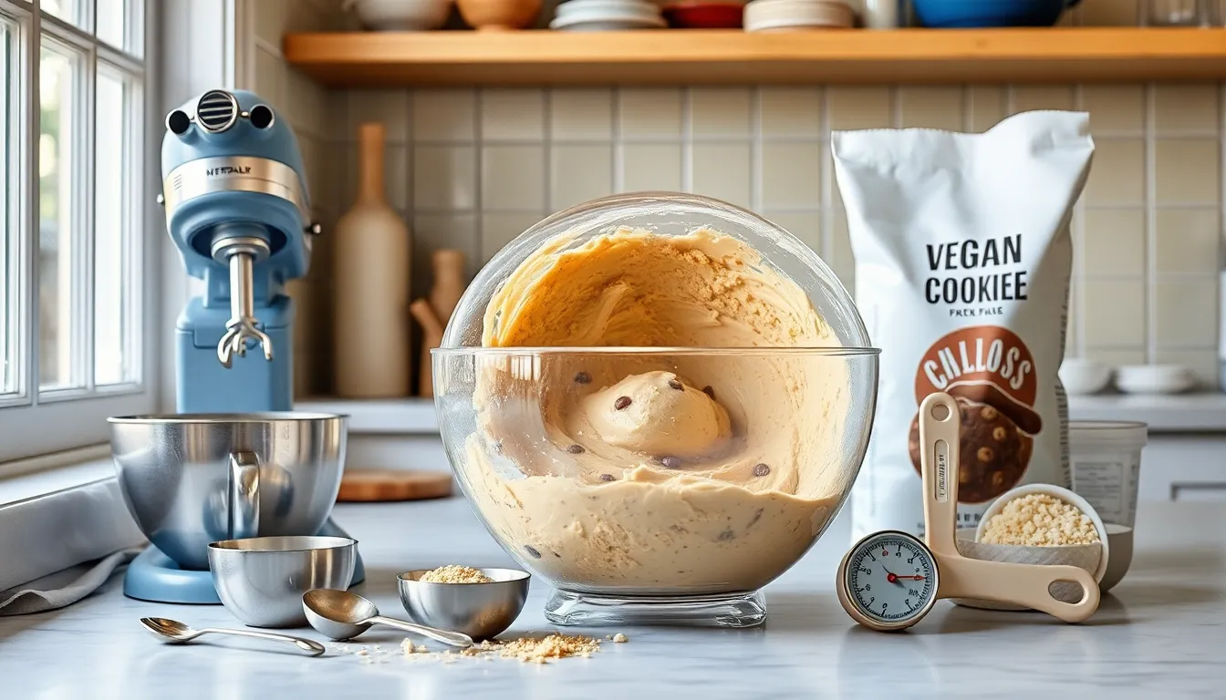 5-Minute Vegan Cookie Dough Recipe (Safe to Eat Raw & Dairy-Free!) 2 5-Minute Vegan Cookie Dough Recipe (Safe to Eat Raw & Dairy-Free!) 1