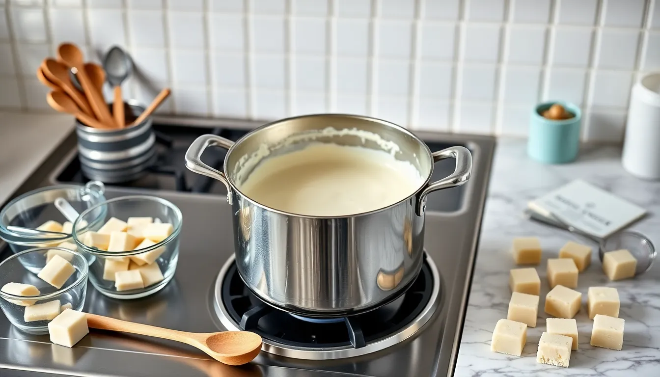 Easy White Chocolate Fudge Recipe: Creamy, Rich & Ready in 3 Hours 2 Easy White Chocolate Fudge Recipe: Creamy, Rich & Ready in 3 Hours 1