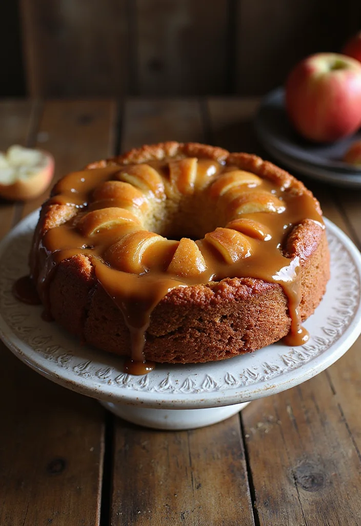 10 Apple Cake Recipes for Warm Moist Spiced Delight - 5. Caramel Apple Upside-Down Cake