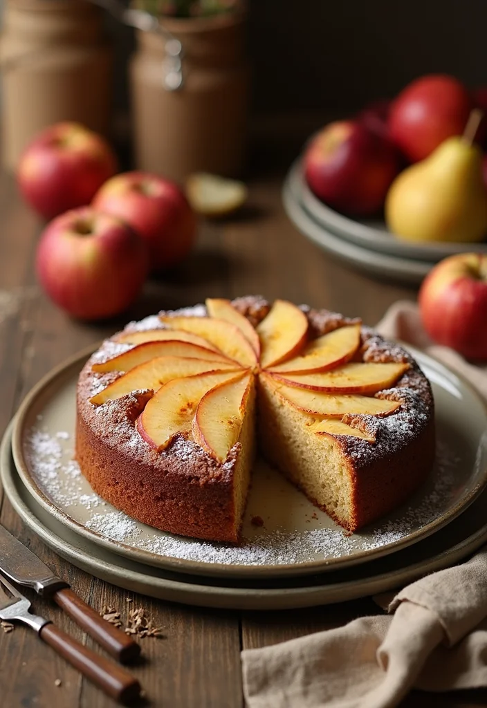 10 Apple Cake Recipes for Warm Moist Spiced Delight - 7. Apple and Pear Spice Cake
