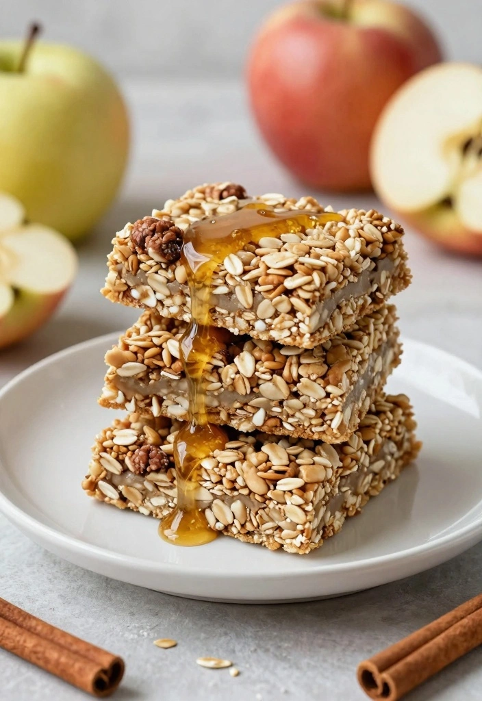 10 Apple and Cinnamon Recipes for Classic Warm Spiced Comfort 34 10 Apple and Cinnamon Recipes for Classic Warm Spiced Comfort 4. Healthy Apple Cinnamon Granola Bars