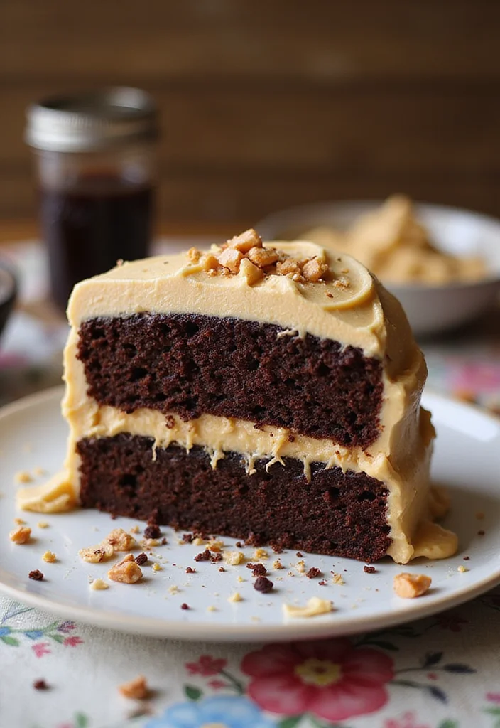 10 Birthday Cake Recipes for Fun Colorful Celebration Treats - 10. Choco-Peanut Butter Cake
